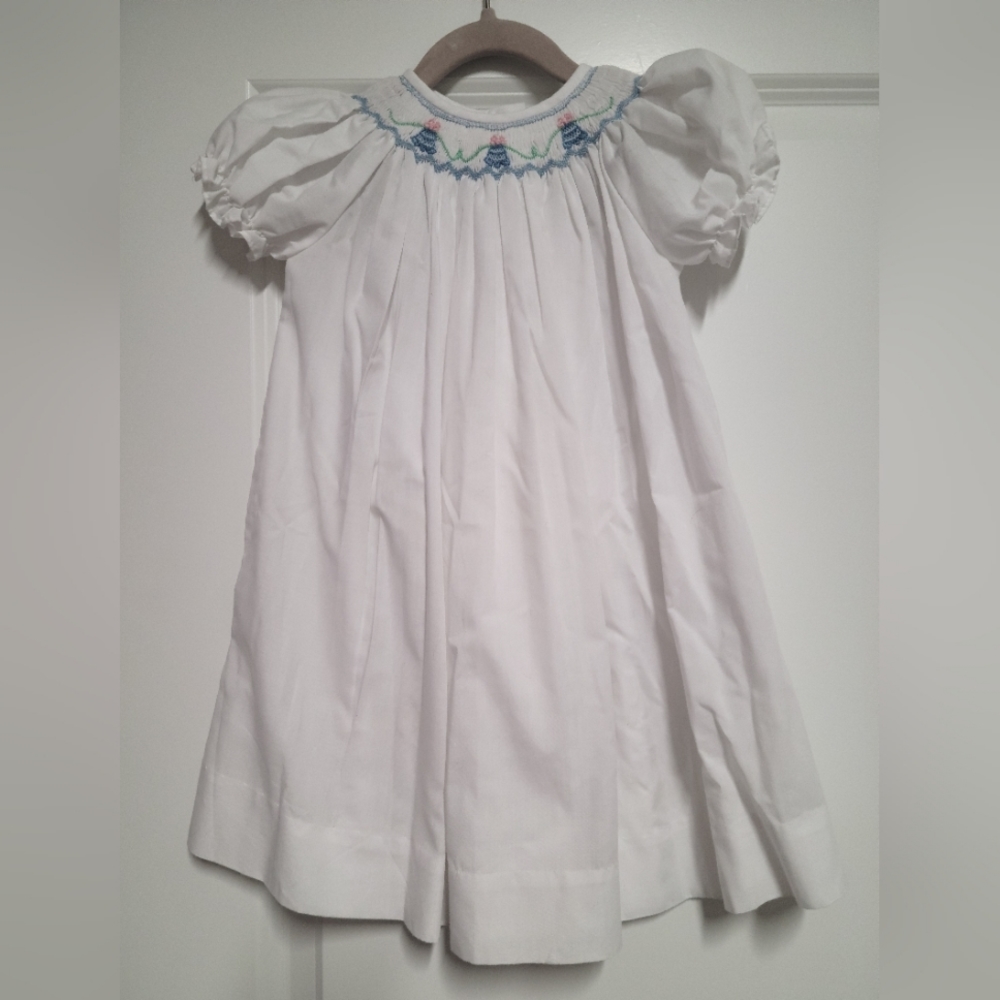 Royal Child white boutique smocked dress